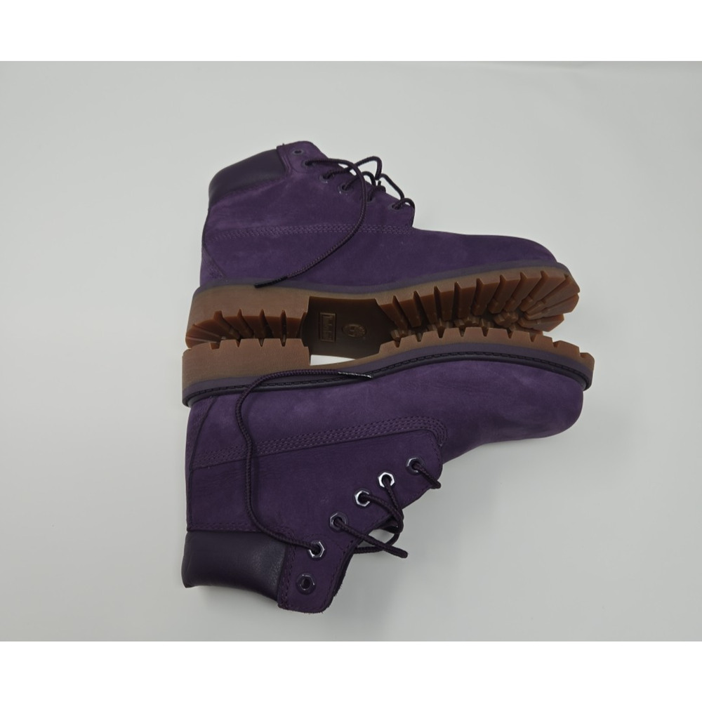 Timberland 6 Inch Purple A14UC Premium Girls Boots Size 2 - Picture 2 of 9